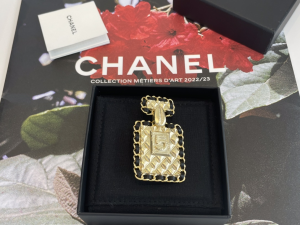 Chanel Gold Bottle Brooch