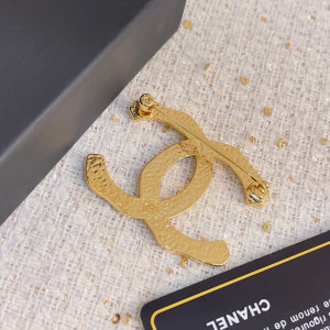 Chanel Gold Double C Brooch