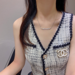 Chanel Large CC Logo Brooch White