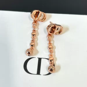 Dior CD Gold Pendant Earrings