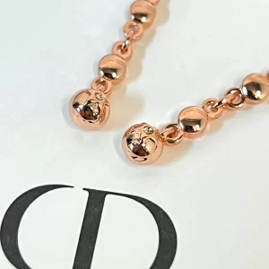 Dior CD Gold Pendant Earrings