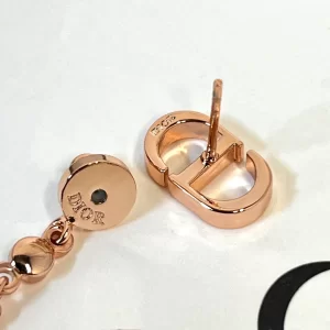 Dior CD Gold Pendant Earrings