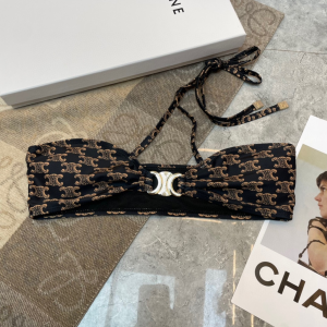 Fendi Brown Triomphe Swimsuit Bikini