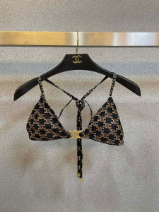 Fendi Brown Triomphe Swimsuit Bikini