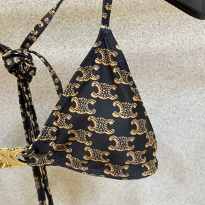 Fendi Brown Triomphe Swimsuit Bikini