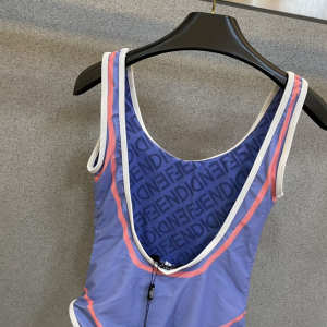 Fendi One Piece Swimsuit Bikini Blue