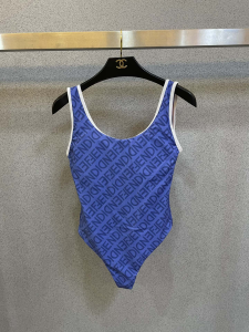 Fendi One Piece Swimsuit Bikini Blue