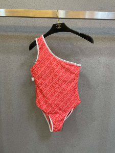 Fendi One Piece Swimsuit Bikini Pink