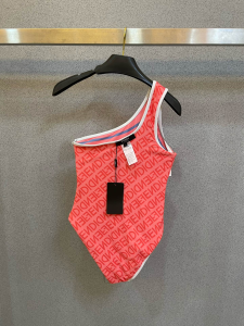 Fendi One Piece Swimsuit Bikini Pink