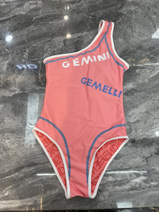 Fendi One Piece Swimsuit Bikini Pink