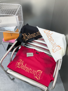 Balenciaga Red Cotton T Shirt