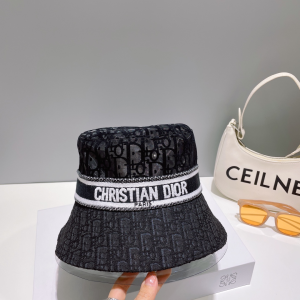 Dior Oblique Canvas Bucket Hat Black