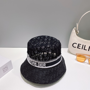 Dior Oblique Canvas Bucket Hat Black