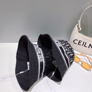 Dior Oblique Canvas Bucket Hat Black