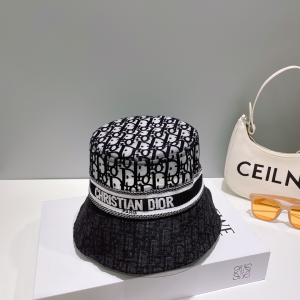 Dior Oblique Canvas Bucket Hat Black
