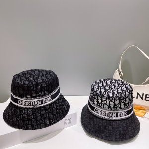 Dior Oblique Canvas Bucket Hat Black