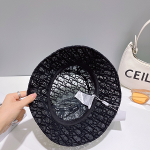 Dior Oblique Canvas Bucket Hat Black