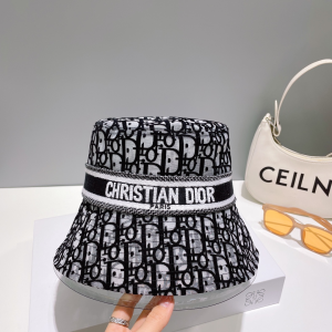 Dior Oblique Canvas Bucket Hat Gray