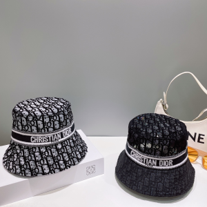 Dior Oblique Canvas Bucket Hat Gray