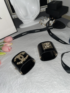 Chanel Crystal CC Black Bracelet