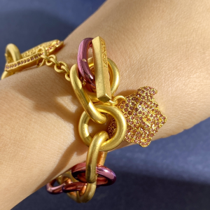 Versace Gold Medusa Chain Bracelet