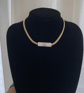 Chanel CC Crystals Chain Necklaces