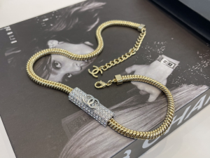 Chanel CC Crystals Chain Necklaces