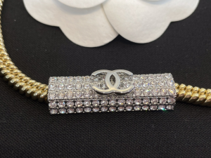 Chanel CC Crystals Chain Necklaces