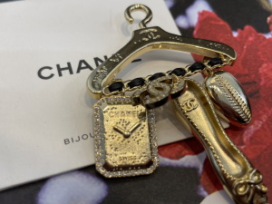 Chanel Coat Hanger Charms Brooch