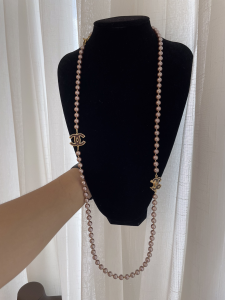 Chanel Vintage CC Pearls Long Necklaces