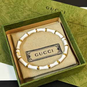 Gucci Bamboo Bracelet Bangle White