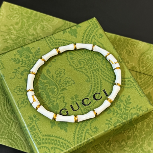 Gucci Bamboo Bracelet Bangle White