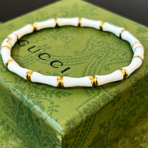 Gucci Bamboo Bracelet Bangle White
