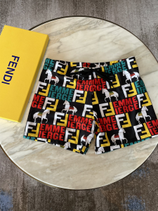 Fendi FF Logo Black Shorts