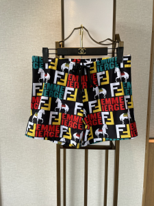 Fendi FF Logo Black Shorts