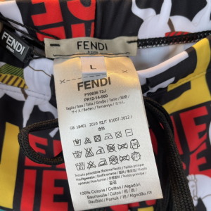 Fendi FF Logo Black Shorts