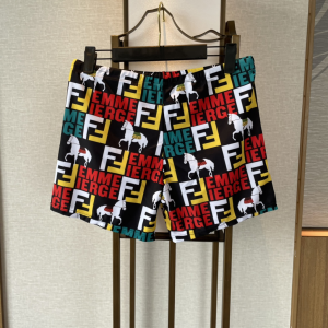 Fendi FF Logo Black Shorts