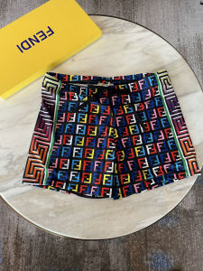 Fendi FF Logo Black Shorts