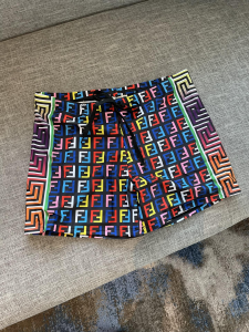 Fendi FF Logo Black Shorts