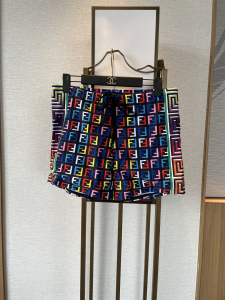 Fendi FF Logo Black Shorts