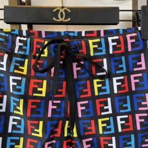 Fendi FF Logo Black Shorts