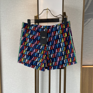 Fendi FF Logo Black Shorts