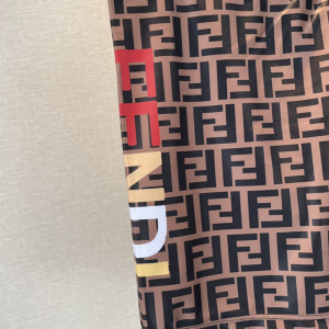 Fendi FF Logo Brown Shorts