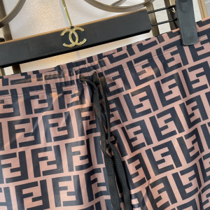 Fendi FF Logo Brown Shorts