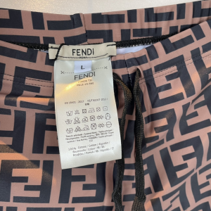 Fendi FF Logo Brown Shorts