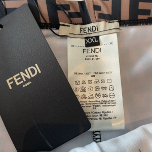 Fendi FF Logo Brown Shorts