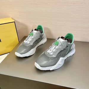 Fendi Flow Fabric Sneakers Gray