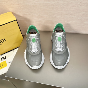 Fendi Flow Fabric Sneakers Gray