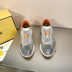 Fendi Flow Fabric Sneakers Gray
