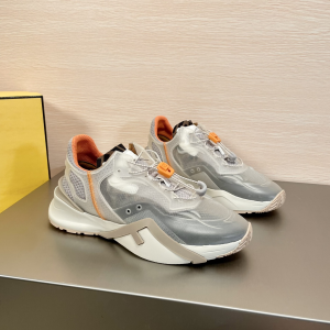 Fendi Flow Fabric Sneakers Gray